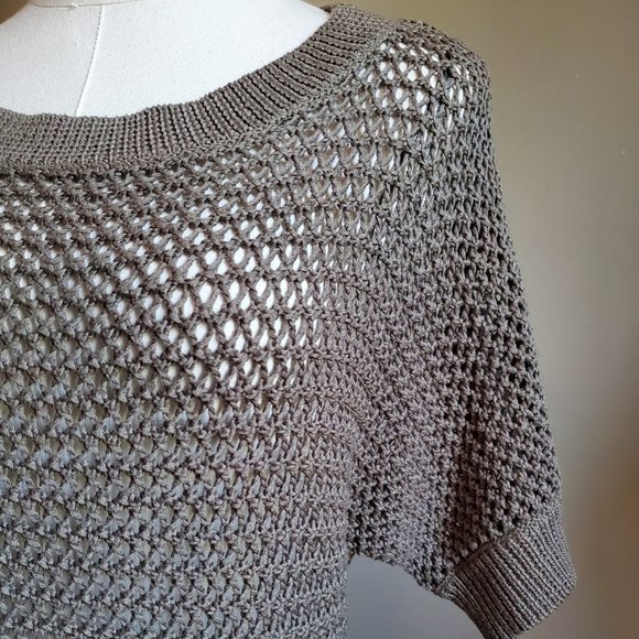 Uniqlo open knit dolman 3/4 sleeve sweater Small - Picture 2 of 13